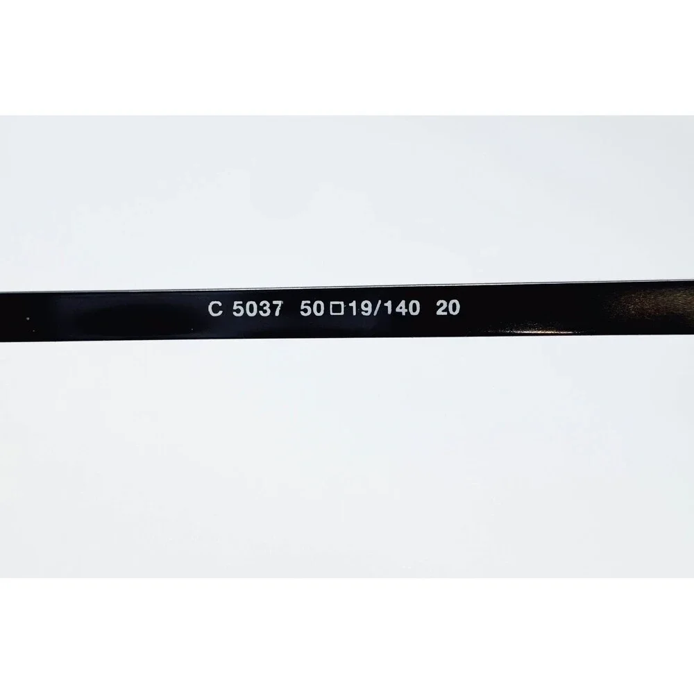 Patented Technology Eyeglasses Men Black C 5037 Semi Rimless 50-19-140